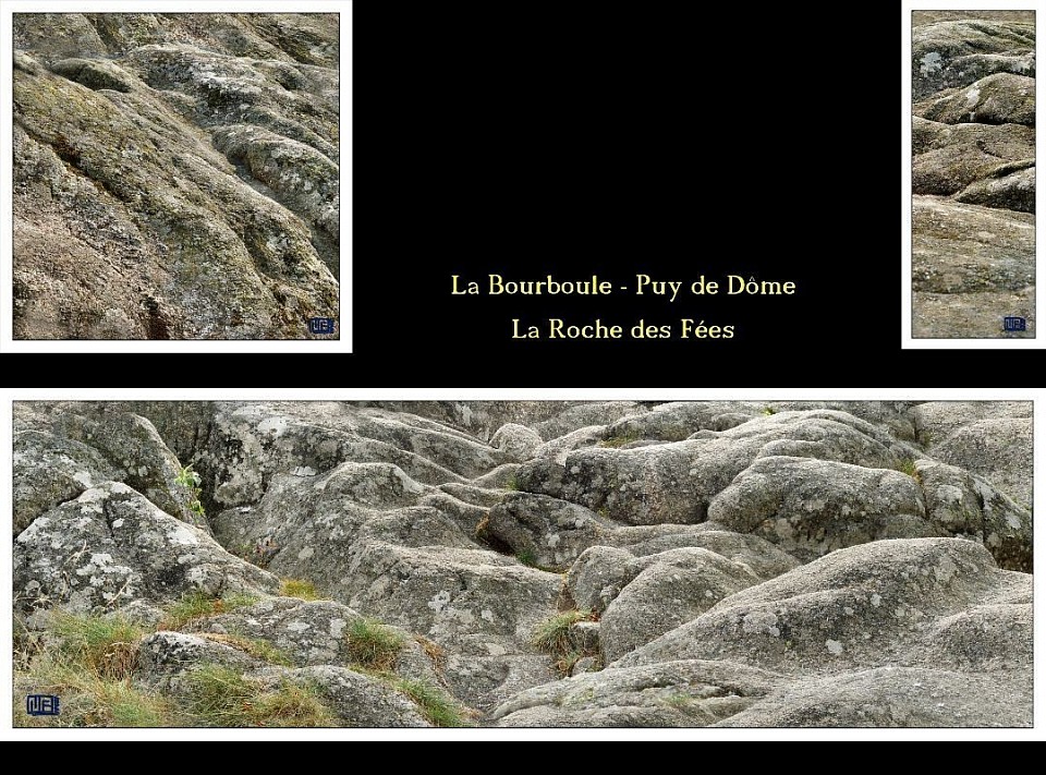 4/ 27, 28, 29 . La Bourboule - Puy de Dôme - La Roche des Fées